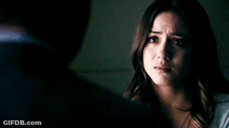 Pretty Chloe Bennet Hugging The Guy GIF