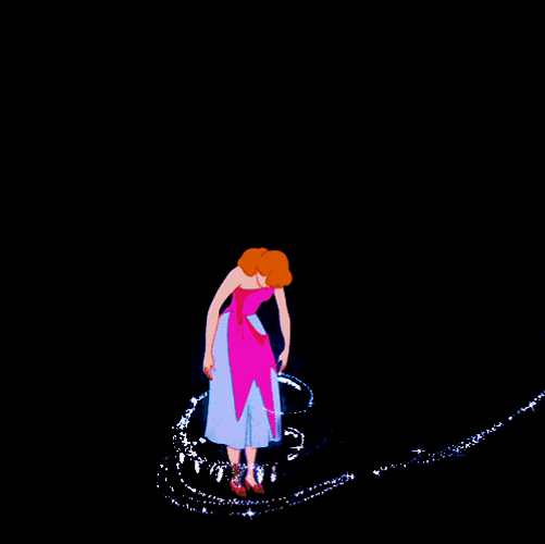 Pretty Cinderella Transformation GIF