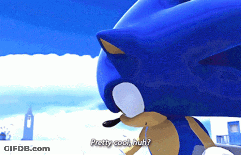Pretty Cool Sonic GIF