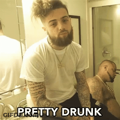 Pretty Drunk Guy GIF
