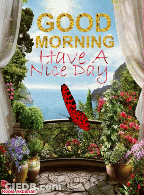 Pretty Garden Happy Good Morning GIF