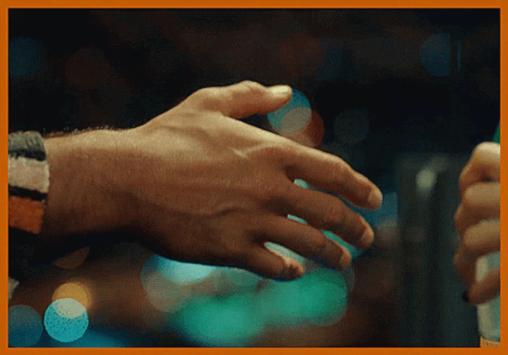Pretty Girl And Handsome Guy Shaking Hands GIF