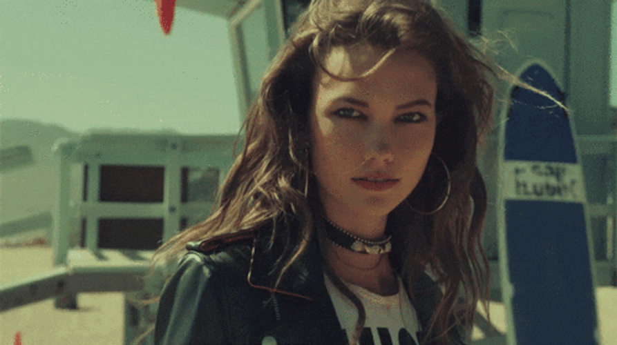 Pretty Girl Blown Hair GIF