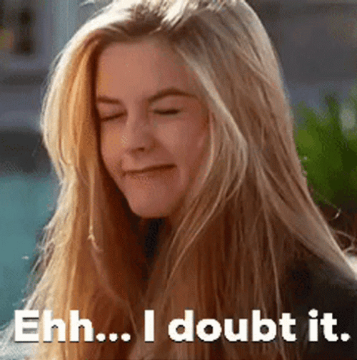 Pretty Girl Doubts It GIF