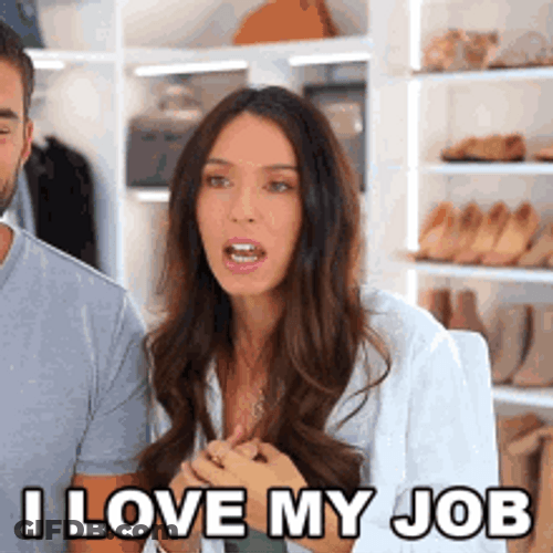 Pretty Girl Inside Shop I Love My Job GIF