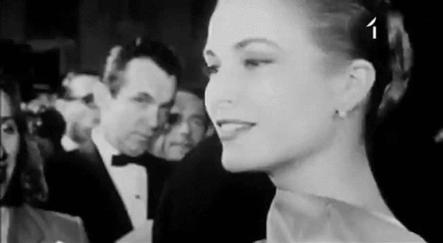 Pretty Grace Kelly Smiling GIF