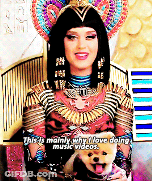 Pretty Katy Perry Egyptian Costume GIF