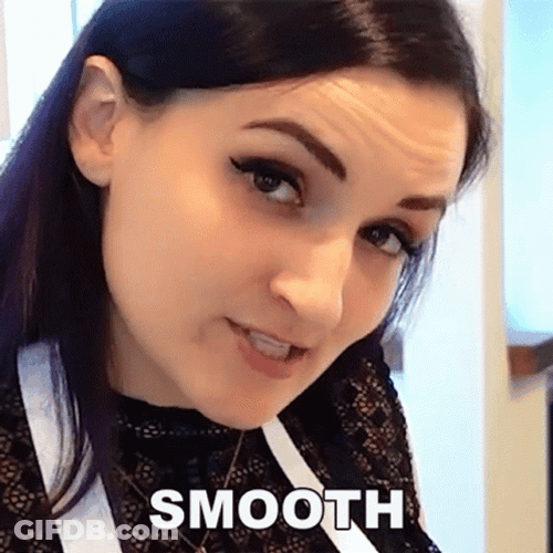 Pretty Lady Saying Smooth GIF