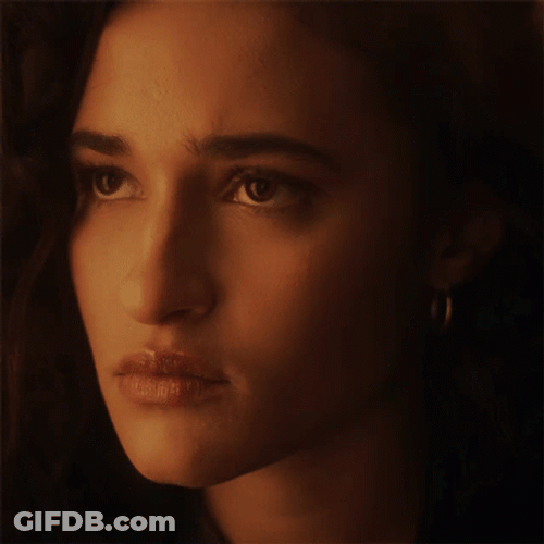 Pretty Lady Slow Motion Look Up GIF