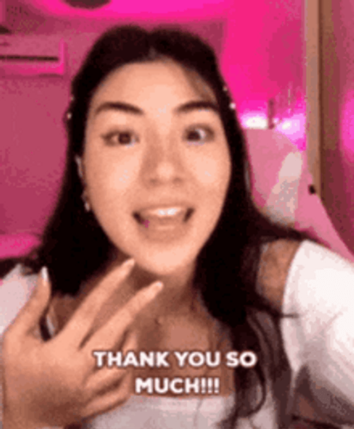Pretty Lady Smiling Thank You So Much GIF