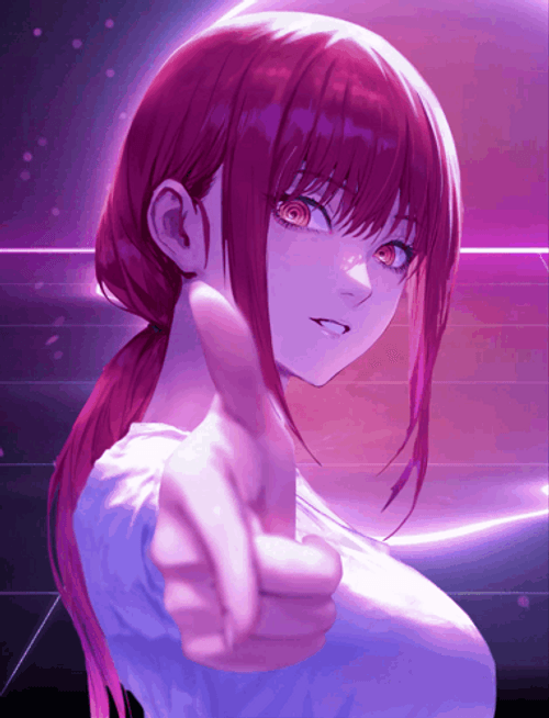 Pretty Makima Points You GIF