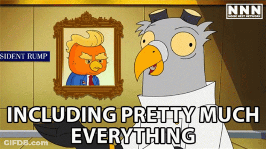 Pretty Much Everything Cartoon President Rump GIF