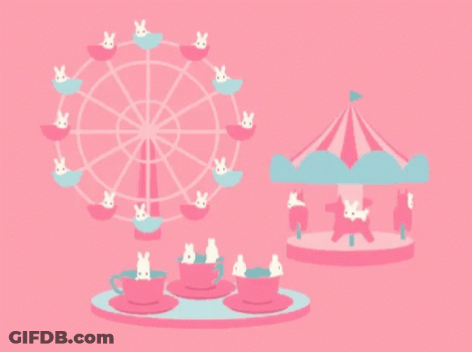 Pretty Pink Merry Go Round GIF