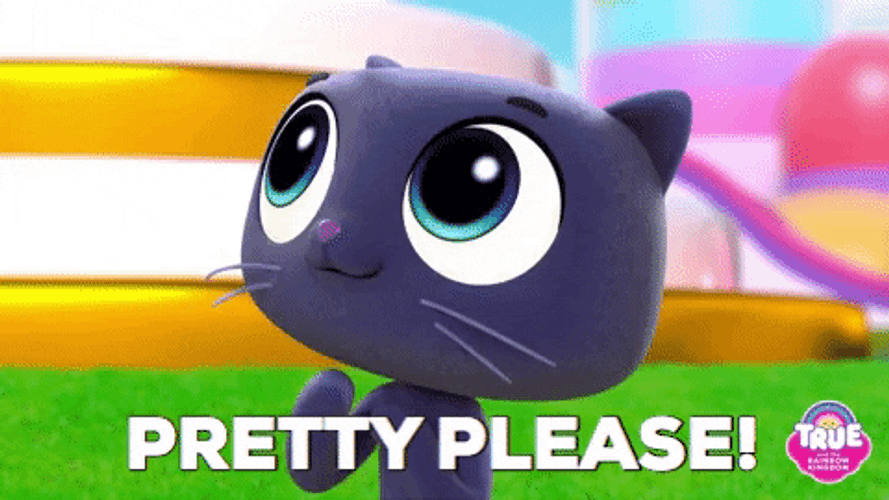 Pretty Please Cat True Rainbow Kingdom GIF