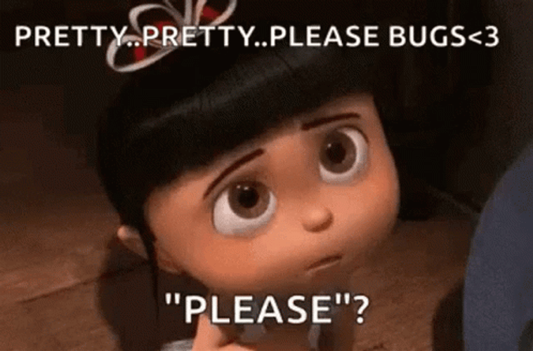 Pretty Please Cute Agnes Blink GIF