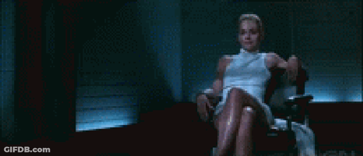 Pretty Sharon Stone Of Basic Instinct GIF