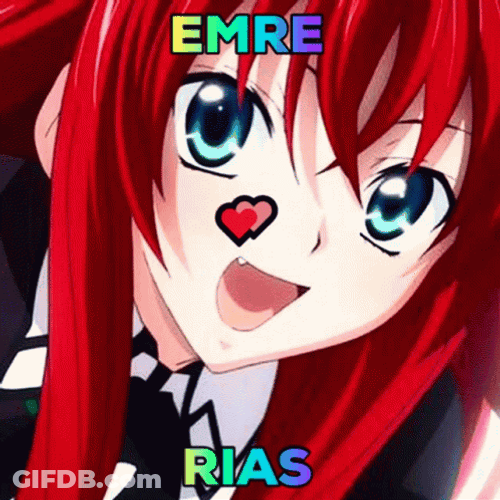 Pretty Smiling Rias GIF