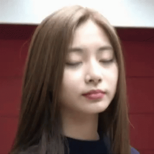 Pretty Twice Tzuyu Hair Flip GIF