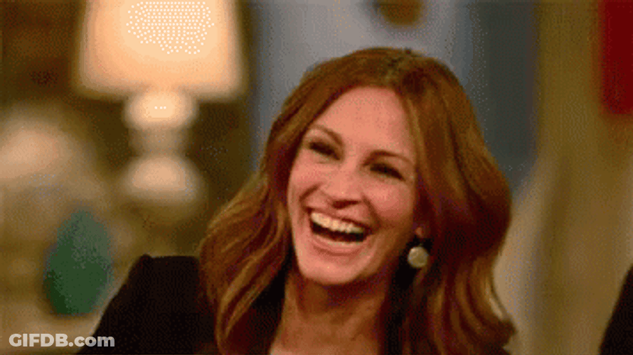 Pretty Woman Julia Robert Laugh GIF