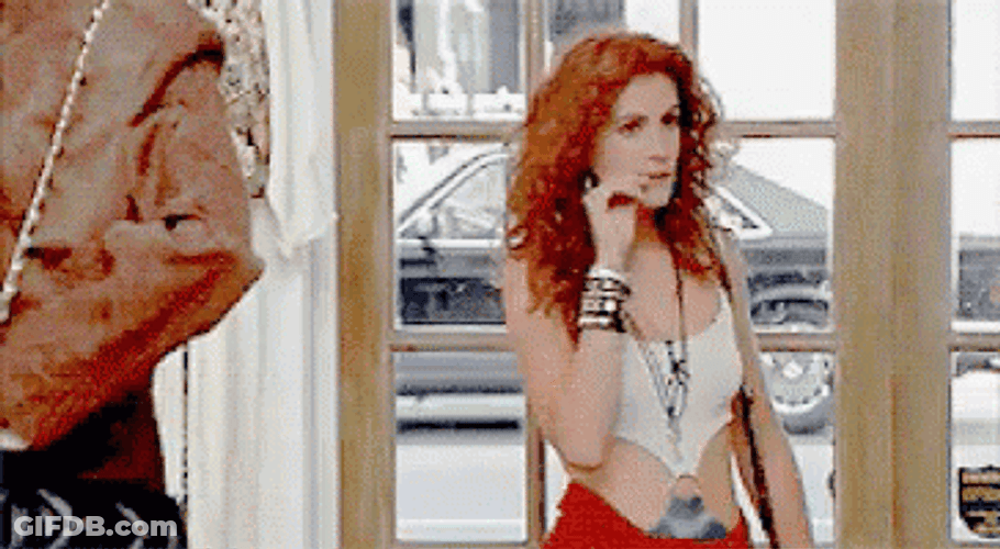 Pretty Woman Julia Roberts Finger Bite GIF