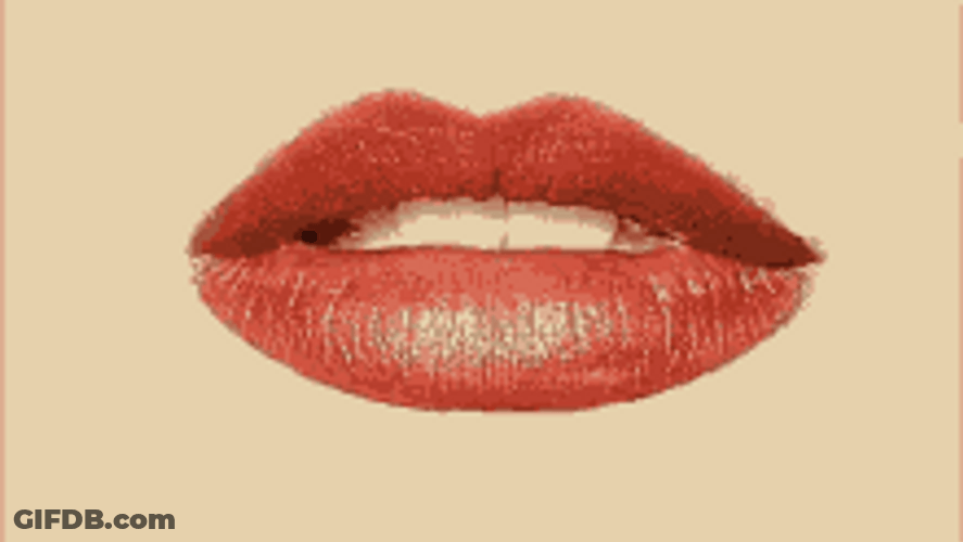 Pretty Woman Red Lipstick Lip Bite GIF