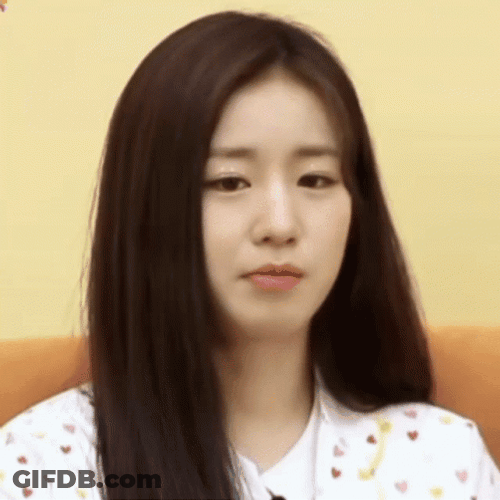 Pretty Wooyeon Chewing GIF