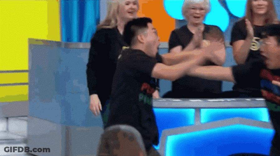 Price Is Right Hyper Contestant GIF