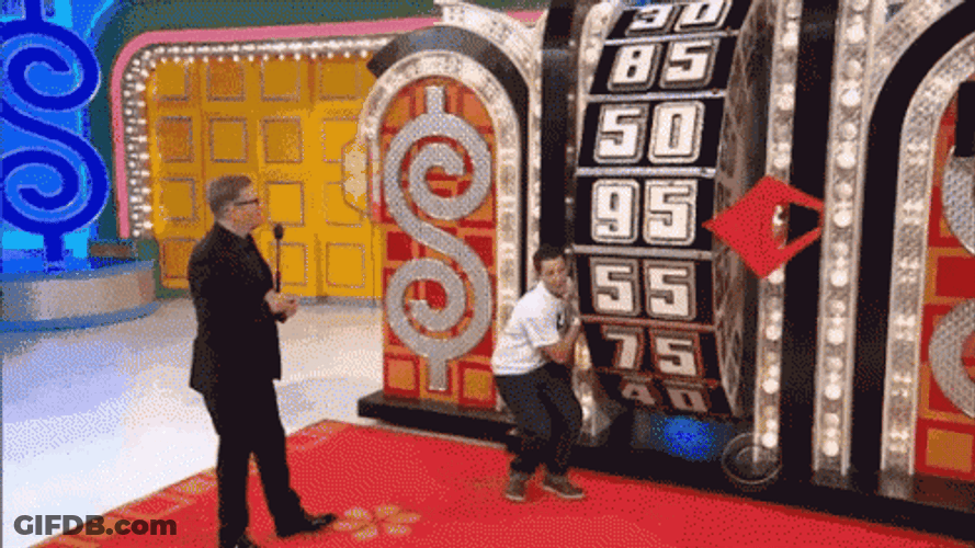 Price Is Right Intense Rolling GIF