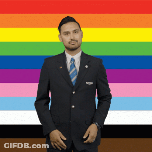 Pride Blazer Man GIF