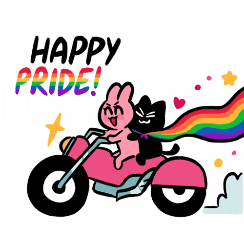 Pride Cat Love GIF