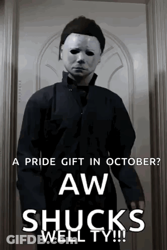 Pride Gift In October Aw Shucks Well TV Poster GIF