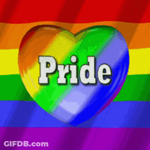 Pride Heart Spinning Rainbow GIF