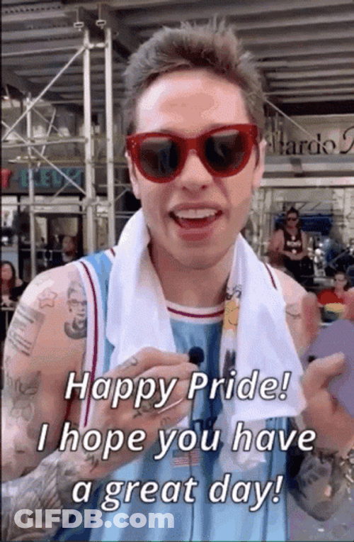 Pride Pete Davidson GIF