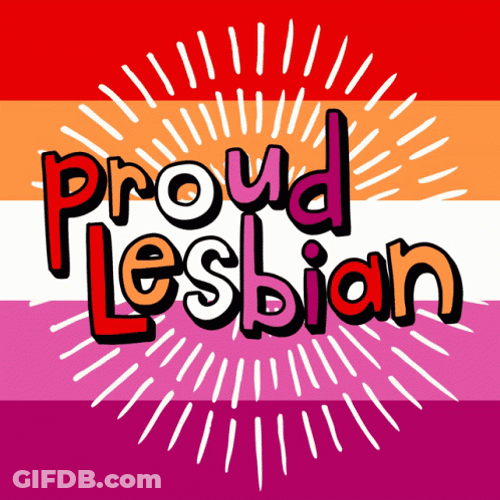 Pride Proud Lesbian Logo GIF