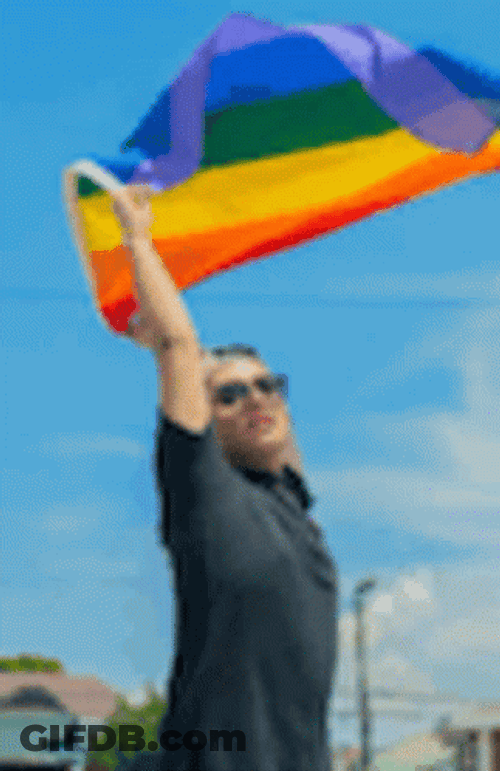 Pride Rainbow Gays Holding GIF