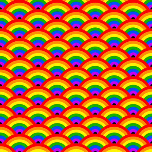 Pride Retro Rainbow Seamless GIF