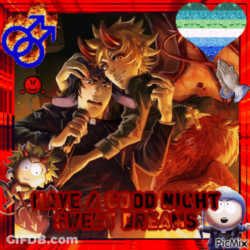 Priest And Demon Have Good Night Sweet Dreams GIF