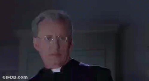 Priest Wearing Glasses And Purple Stole GIF