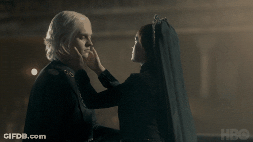 Prince Aegon Targaryen Forehead Kiss GIF