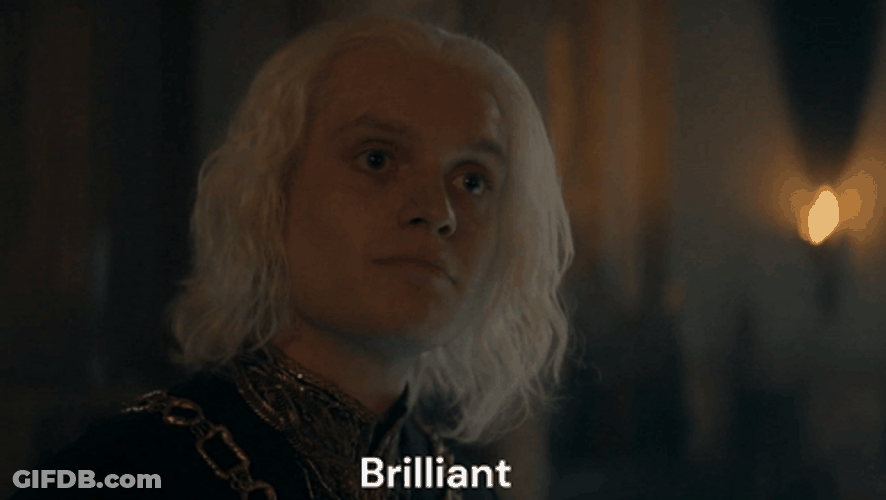 Prince Aegon Targaryen Pleased Response GIF
