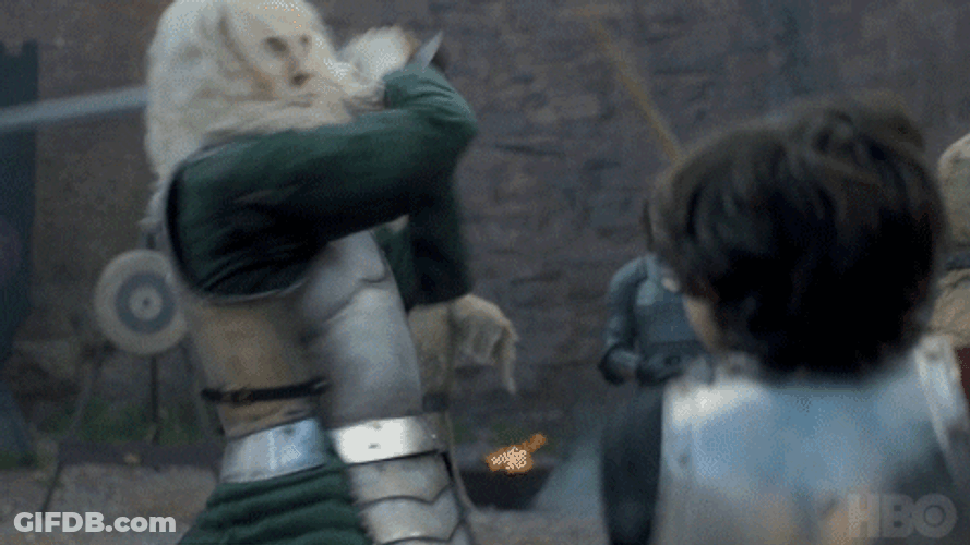 Prince Aegon Targaryen Sword Fight GIF