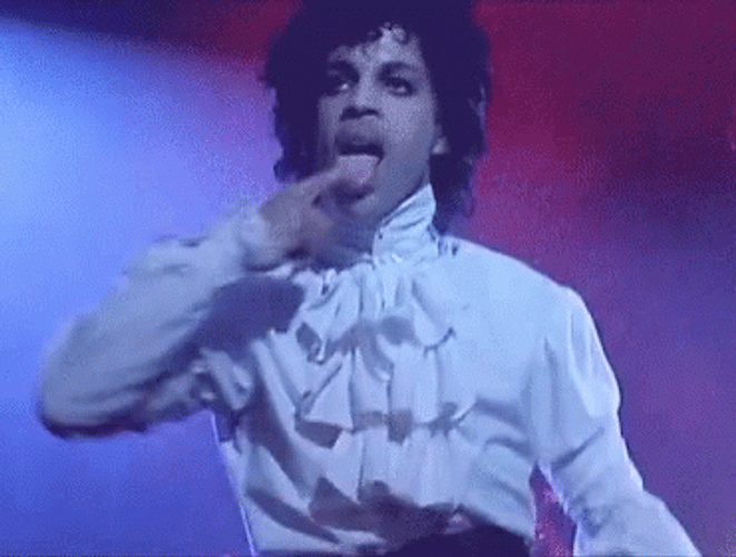 Prince Finger Lick GIF