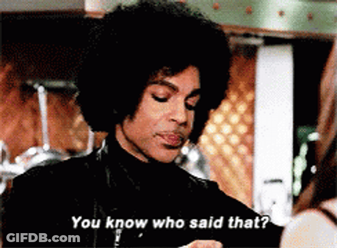 Prince You Know Who Said That GIF
