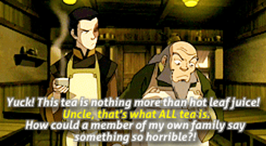 Prince Zuko Trying Uncle Iroh's Tea GIF