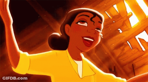 Princess And The Frog Character Arms Up GIF