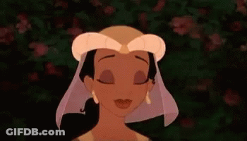 Princess And The Frog Character Smiling In Veil GIF