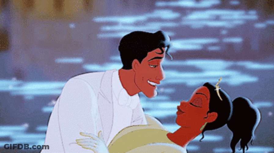 Princess And The Frog Finale Kiss GIF