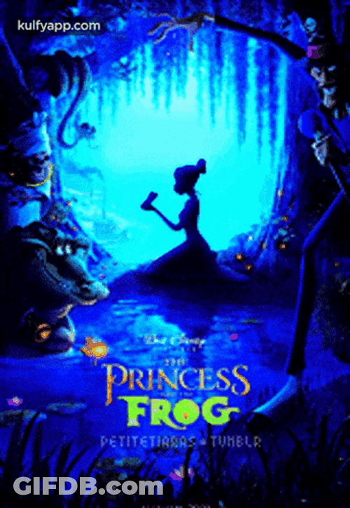 Princess And The Frog Tiana Sitting Blue Meadows GIF