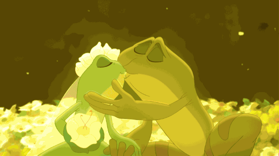 Princess And The Frog True Loves Kiss GIF