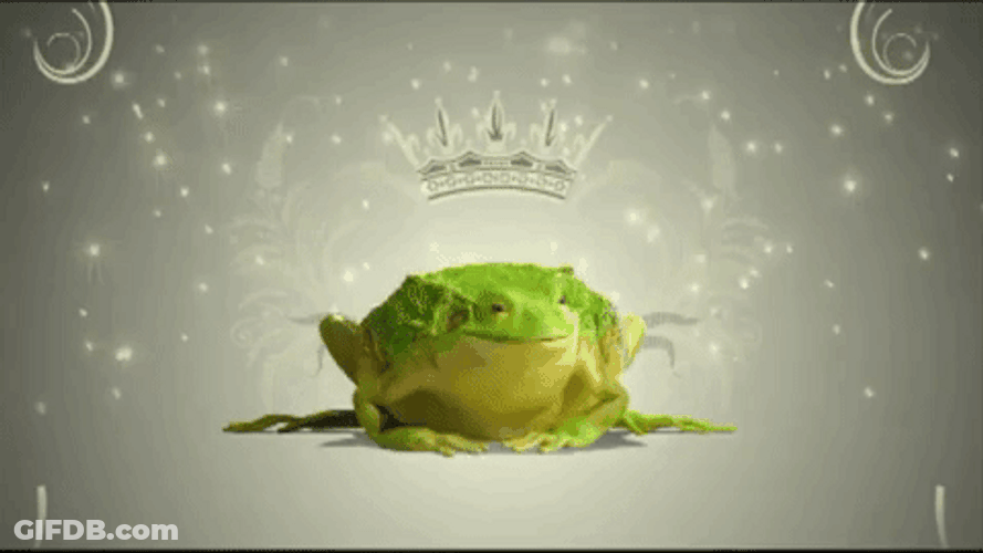 Princess And The Frog With Crown GIF
